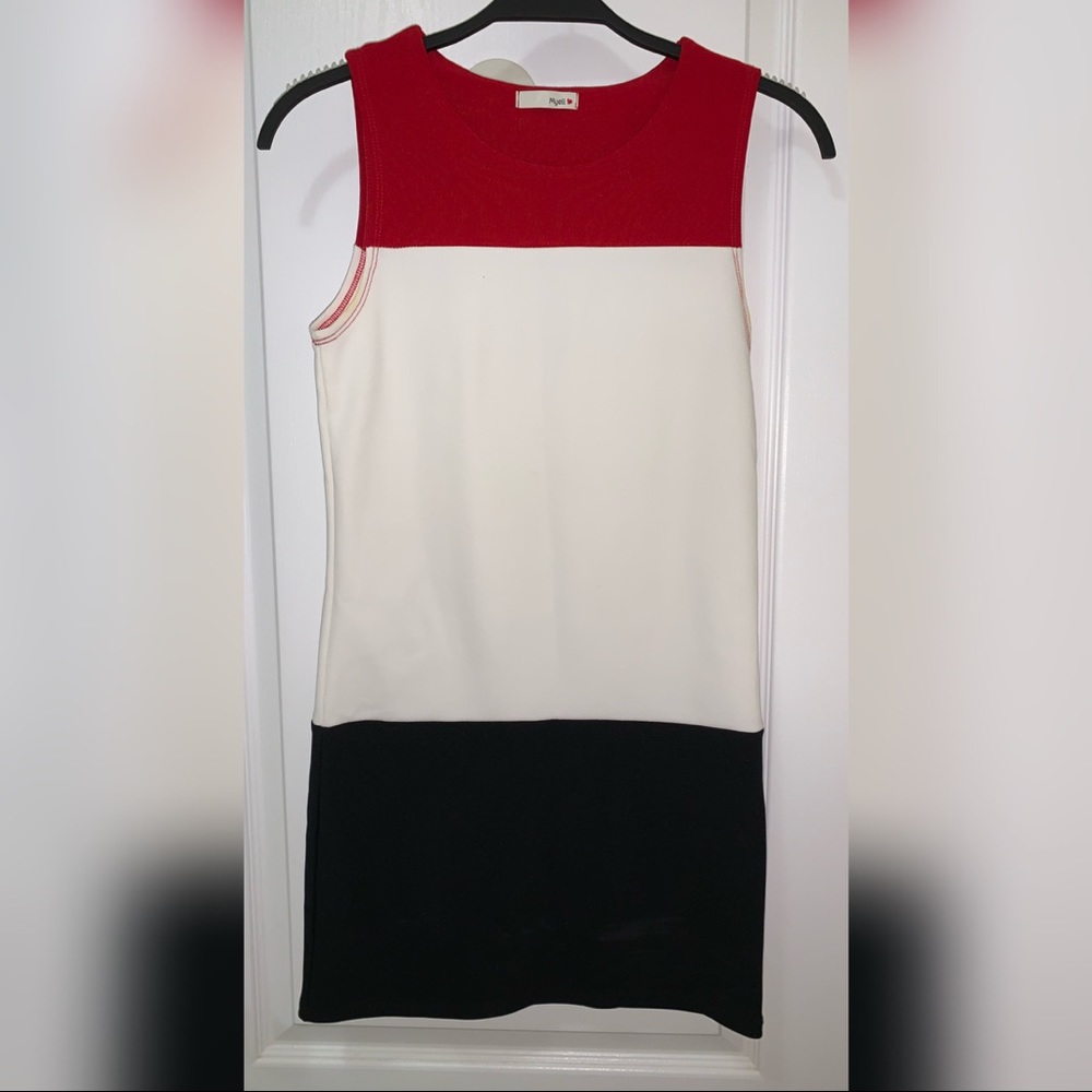 60s Style Colour block Dress
